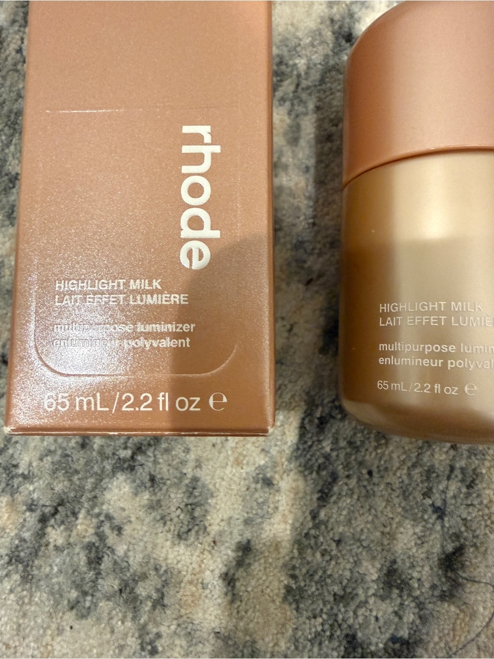 RHODE Highlight Milk Luminizer — Warm Bronze Shimmer